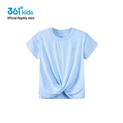 361° Girls' Summer Ice-Skin Breathable Short Sleeve T-Shirt K62421204