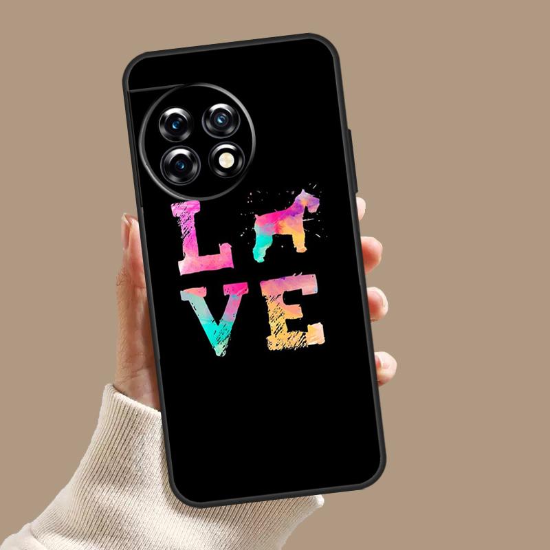 Hübsche Hunde Schnauzer Hülle Für OnePlus Nord 5 CE 3 4 Lite N20 N30 OnePlus 15 13 12 11 8 9 10 Pro 10T 13T 13R Abdeckung