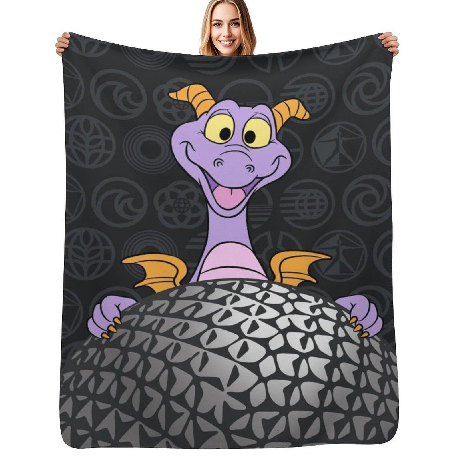 Figment BLK SSE Icons Throw Blanket All Season Soft Lightweight Blanket for Home 102x76cm(40x30in)