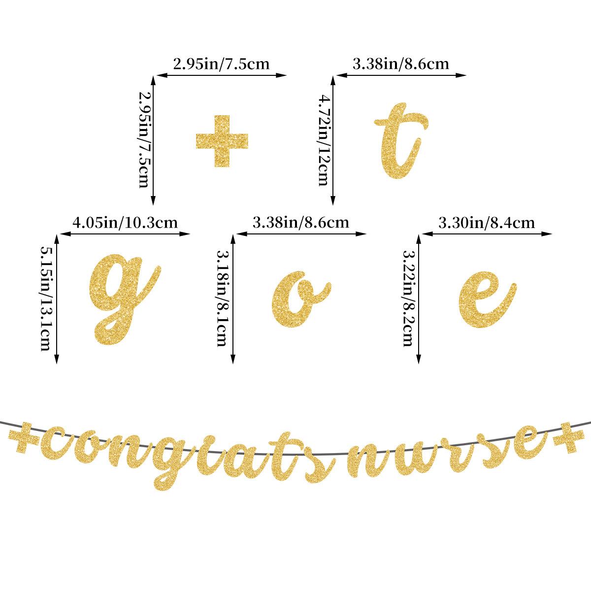 

Врач Медсестра Сезон Выпускных Вечеринка Украшение Шапка Врача Буква Латте Поздравляю Выпускника Флаг Nurse Graduation Golden Latte