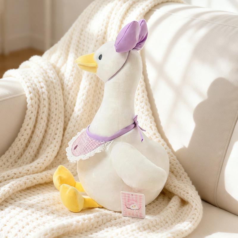 Sitting Posture Crooked Duck Soft Plush Toys Adorable Duck Stuffed Plush Animals Companion Dolls for Kids Birthday Gifts