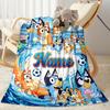 Bluey's Soccer Fun Personalized Name Blanket Gift Customizable Blanket Durable Comfort for Couch Home Decor Bedding Living Room for All Occasions