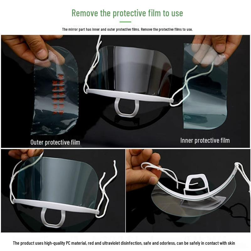 Anti-Fog Transparent Chef Mask for Kitchen and Restaurant