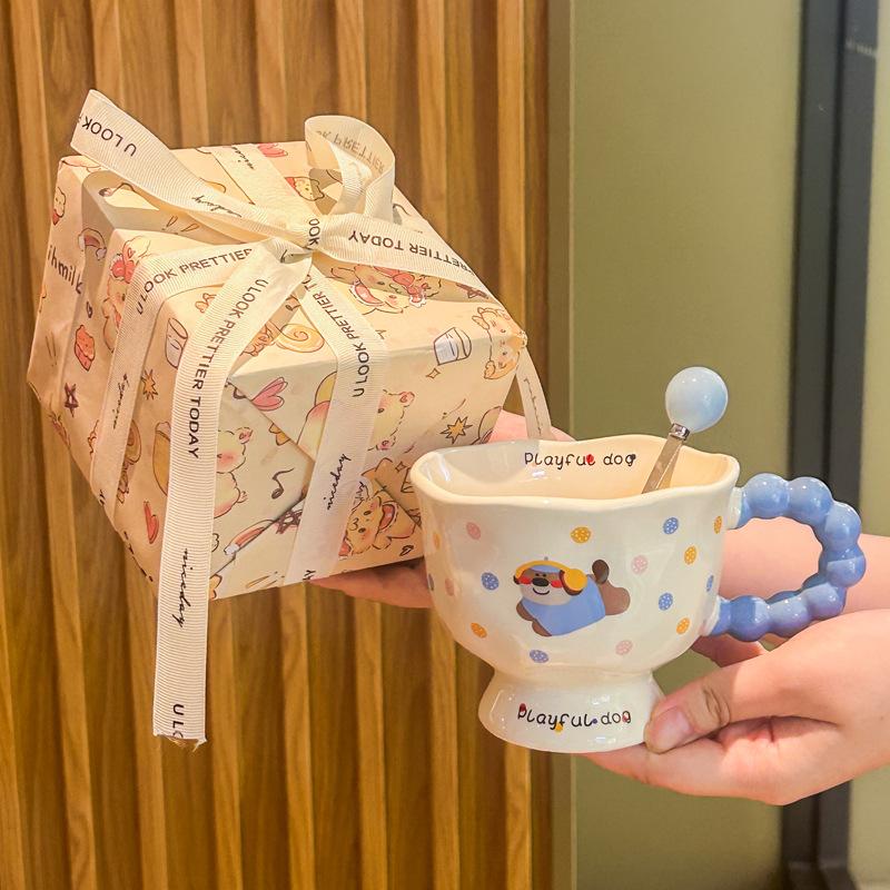 Birthday Gift, Girls Give Friends, Girlfriends, Ceramic Mugs, Boys Drinking Cups, Practical Souvenirs, Gift Box