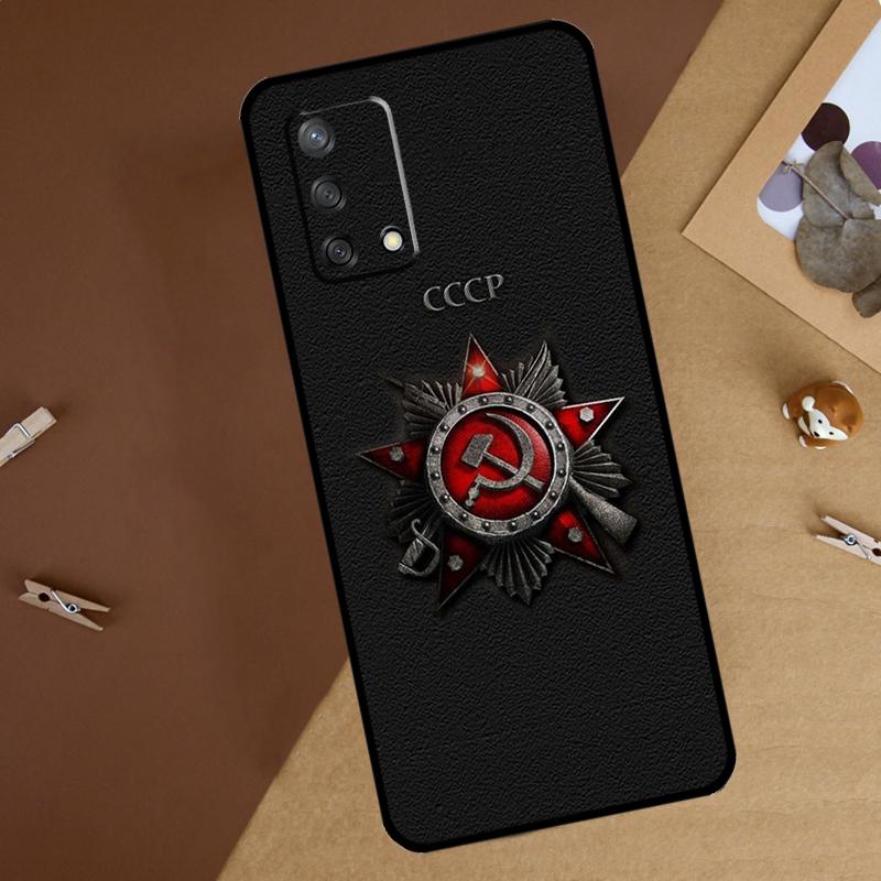 Soviet Union USSR Flag Case For OPPO A31 A53 A53S A52 A54 A72 A74 A83 A91 A93 A94 A5S A15 A16 A5 A9 2020 Coque