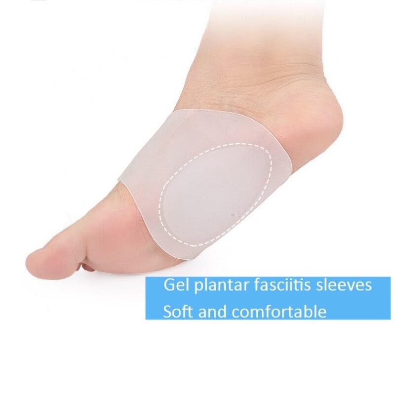 2 st Original Gel med Hålfotsstöd Mjuka Gelärmar För Plantar Fasciit Stöd Plattfot Vårdverktyg