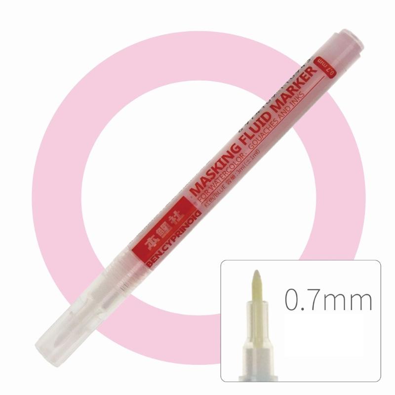 White/Blue Watercolor Masking Fluid Mark Pen 0.7/3mm Masking Fluid Marker Art Supplies Perfect for Artists Students
