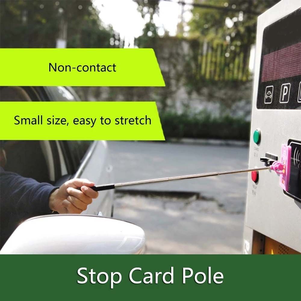 Swipping Card Stick Bezkontaktní platební tyč Parkovací tyč Teleskopická průrazná tyč Parkovací poplatky za vozidlo