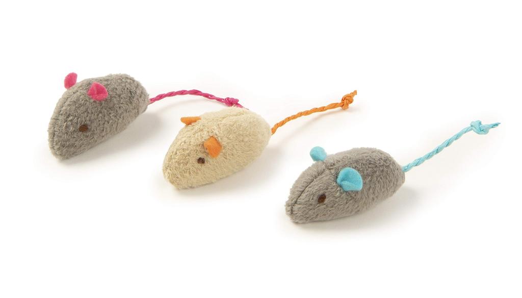 Worldwise SmartyKat SkitterCritters Catnip Mice Throwing Toys (3-Pack)