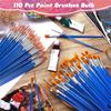 C-Convenient-50Pcs Paint Brushes Bulk Small,Paint Brushes For Kids Fine Paint Brushes Set Detail Paint Brushes For Model Canvas