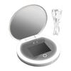 UV Mirror Sunscreen Testing Camera With Light 2X Magnification Travel Makeup Pocket Size UV Smart Sunscreen Makeup Mirror