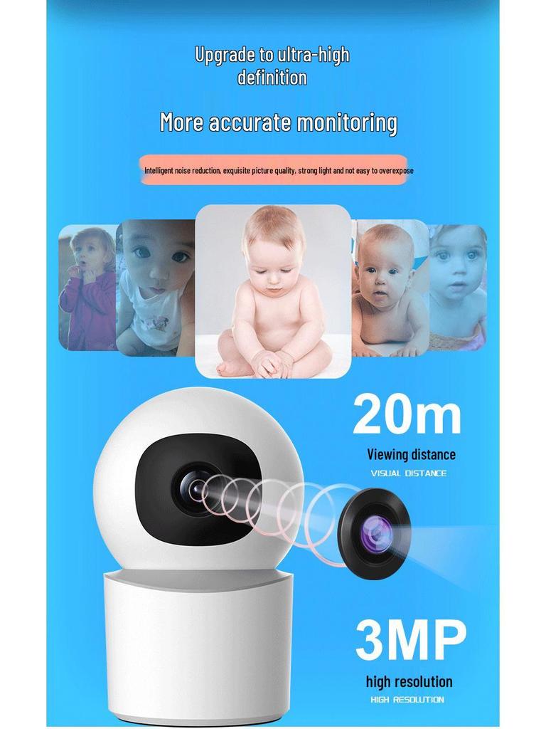 TUYA Smart WiFi Camera: Mobile Remote Monitoring, HD Night Vision, Voice Intercom