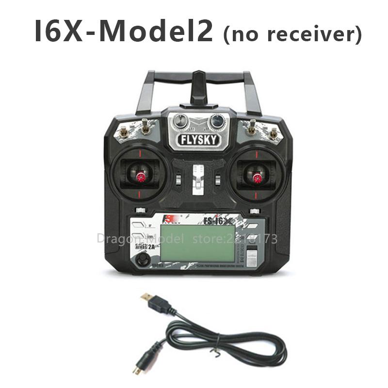 

FLYSKY FS-I6X I6X 2.4G 10CH AFHDS 2A Radio Transmitter with IA6B IA10B Receiver model 2 only I6X