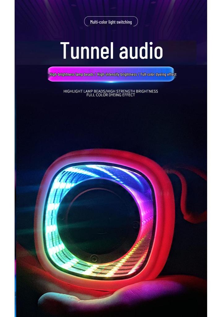Colorful Mini Bluetooth Speaker with Cool Outdoor Lights