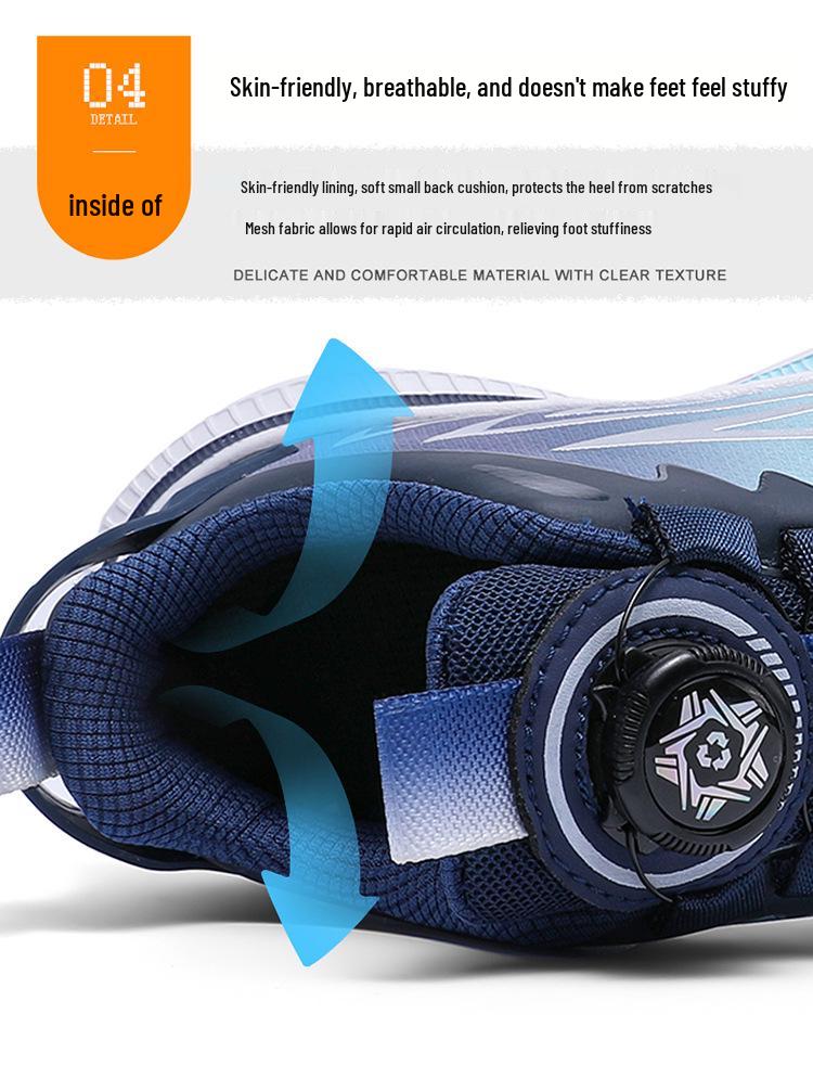 Spring & Autumn 2025 Breathable Mesh Children's Sports Shoes - Non-slip, Shock-Absorbing Running Sneakers for Boys & Girls