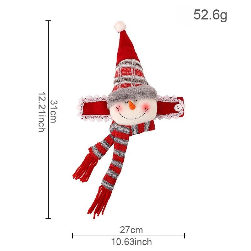 Christmas Creative Curtain Buckle Cartoon Doll Decoration Hotel Restaurant Decoration Doll Buckle Window Pendant
