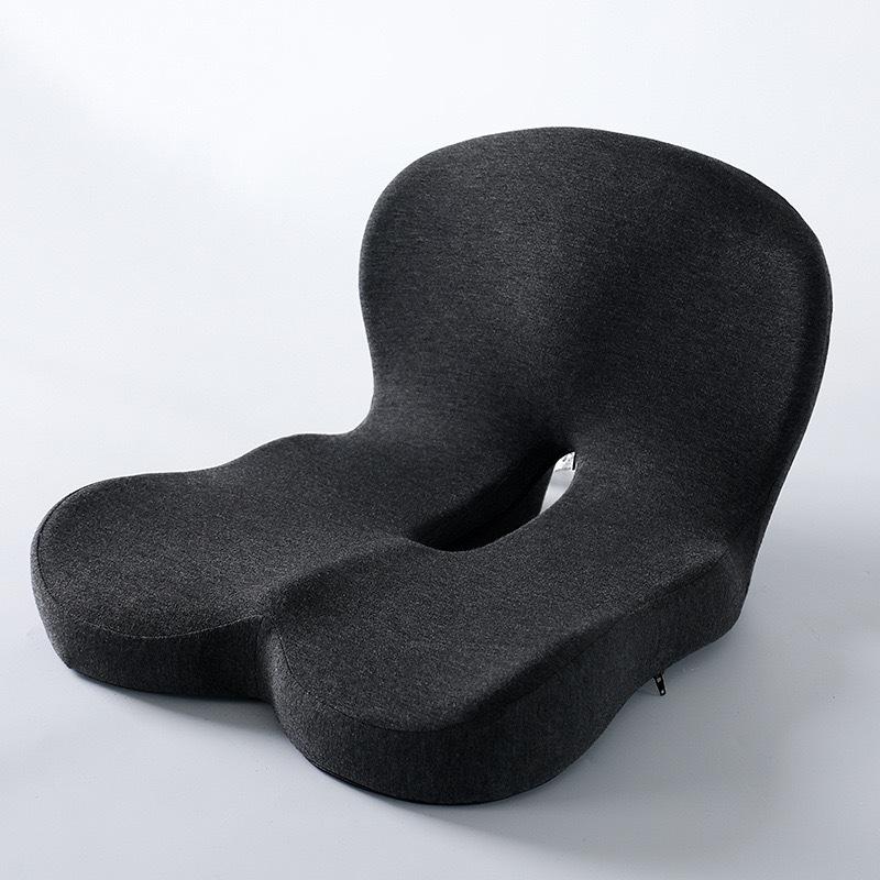 Ergonomic Seat Cushion with BackrestSoft Supportive and Washable Office Chair Pad for Hip and Waist Comfort Ideal for Long Seat One Size 2290₽
