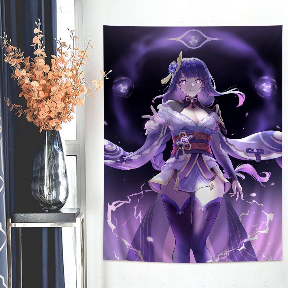 Genshin Impact Beelzebul Hippie Wall Hanging Tapestries For Living Room Home Dorm Decor Art Home Decor
