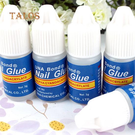 5 Pcs Pro DIY Adhesive Transparent Nail Glue Acrylic Tips Manicure Decor Tool