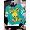 2026 Cartoon Duck Tweety Rabbit Print Men Women's Short Sleeve T-Shirt Casual 3d Print Summer Kids Parent Sport Tops T-shirt Tee