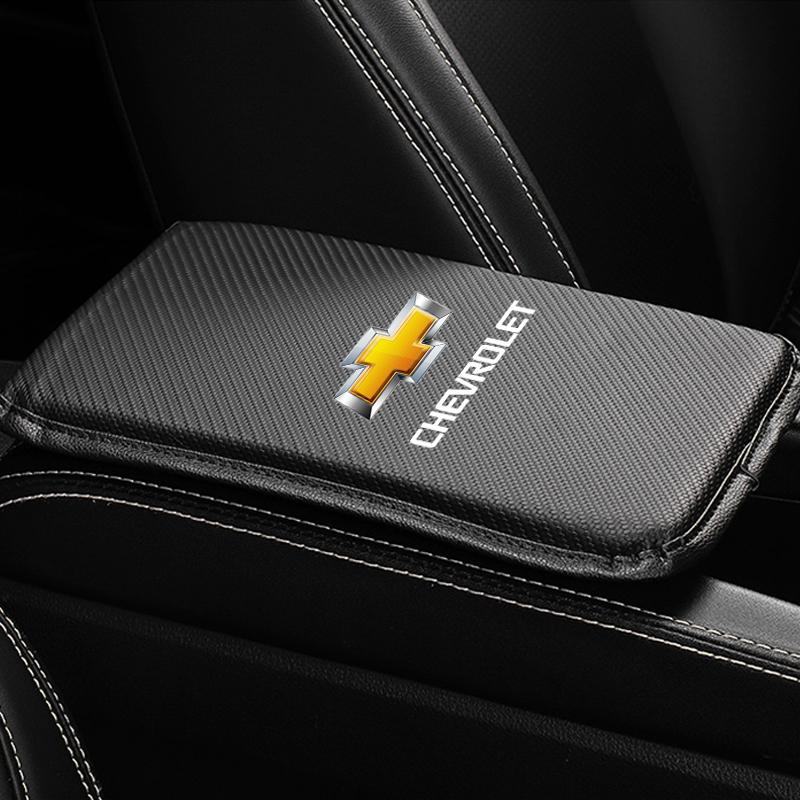 Car Armrest Box Mats Leather Center Console Covers Accessories For Chevrolet Cruze Malibu Sail Spark Captiva Equinox Trax AVEO Lova