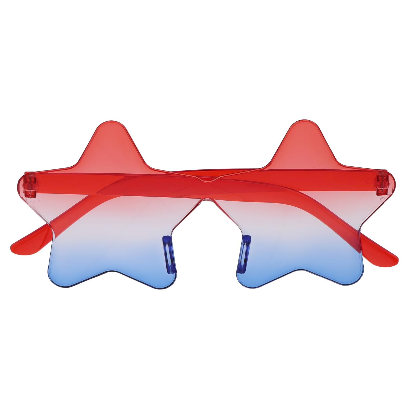 

Star Shaped Sunglasses Novelty Frame Lightweight Plastic Lens Unisex Adult Eyewear for Parties Festivals and Outdoor Events One Size