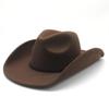 Cowboyhatt Filthatt Hög hatt Western Gentleman's Hatt Filthatt Jazzhatt Herrvinterhatt