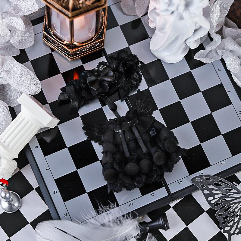 OB11 Baby Clothes Angel Suit Black And White For Ob11 1/12 Doll Outfit Daily Casual Accessories For Children Diy