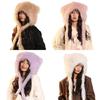 Soft Lined Winter Earflap Hat Fashionable Animal Ear Design Windproof Thermal Hat For Outdoor Activities
