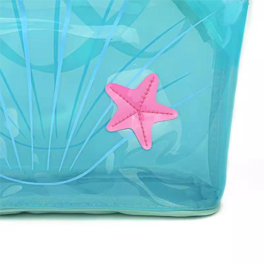 Прозрачная синяя сумка-кошелек для женщин — фото 4