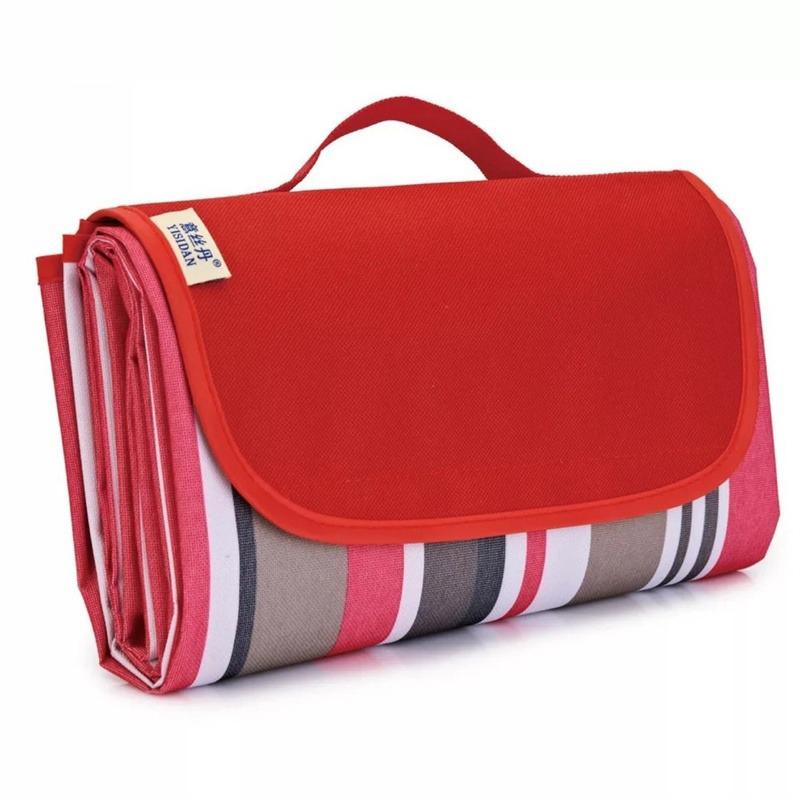 Outdoor Portable Picnic Blanket Waterproof Beach Cushion Mat Baby Sleeping Plaid Camping Mat Summer Travel Campingnkets 2 Size