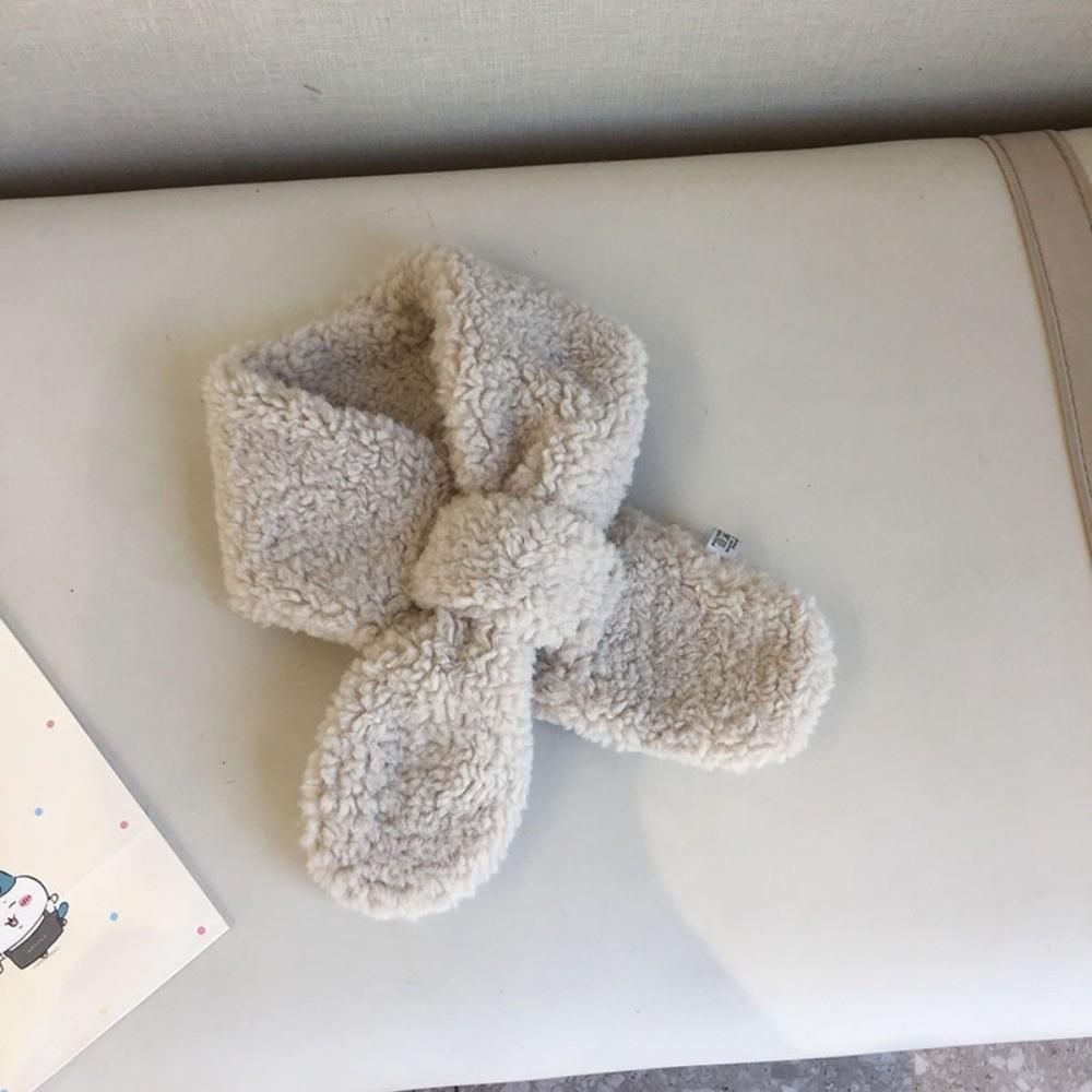 Fashion Warm Kids Winter Scarf Thick Lamb Fleece Scarf Cute Soft Children Shawl Baby Boys Girls