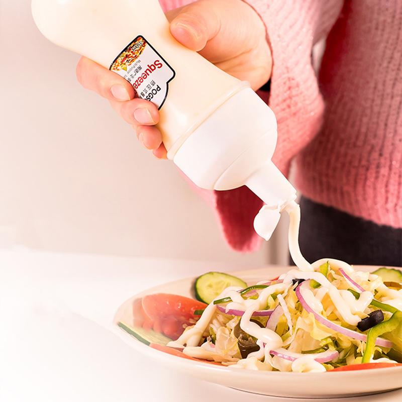 GIANXI Condiment Squeeze Bottles Ketchup Mustard Mayo Hot Sauces Olive Oil Bottle Honey Salad Dressing Oil Dispenser