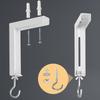 Universal Adjustable Projector Screen Mounting Hook Projection Screen Wall Hanging L-Bracket Movie Screen Curtain Mount Hook Kit