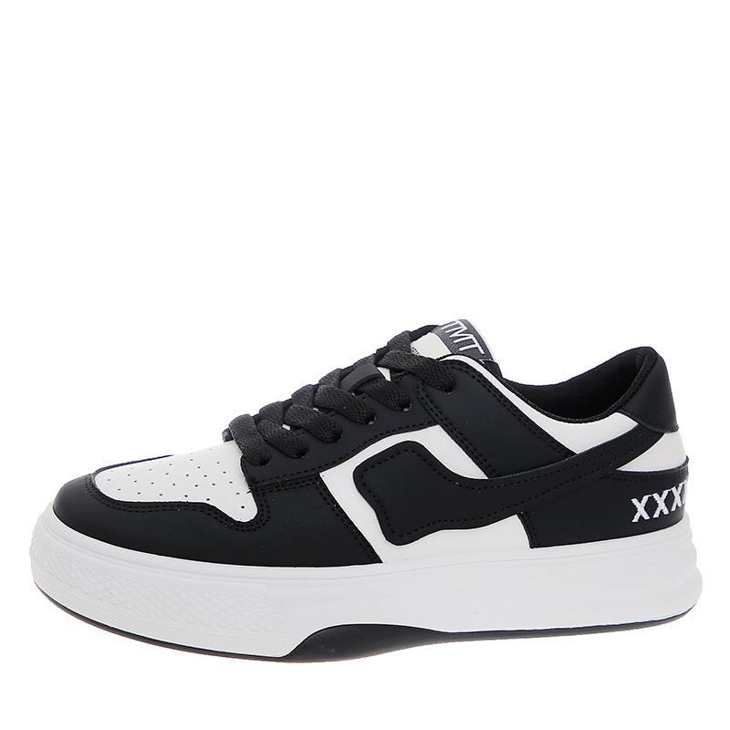 Small White Shoes Women's  Winter New Thick-soled Color Matching Casual Sports Panda Sneakers