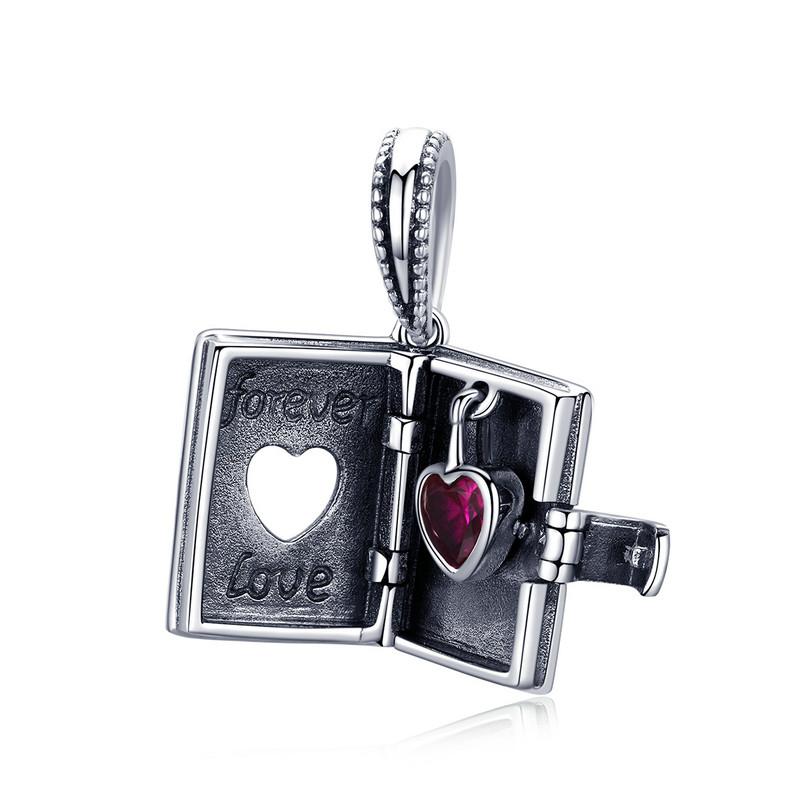 WOSTU 925 Silver Macaron Candy Box Dangle Charm fit Beads Bracelet Necklace For Women DIY Jewelry FIC663