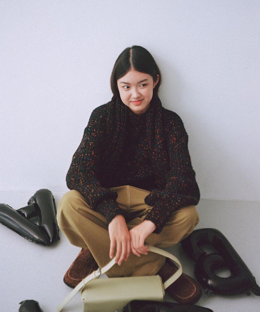 Epinggeulleo Doughnut Knit - Black