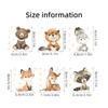 6pcs Cartoon Fox Squirrel Rabbit Animal Switch Wall Stickers for Kids Room Bedroom Nursery Home Decoartion Wall Decals