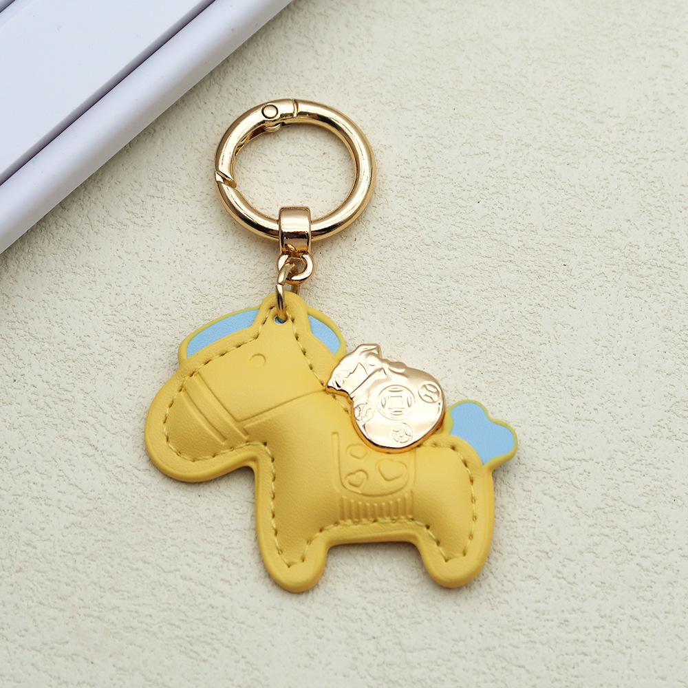 Instant Money Cartoon Pony Pendant Keychain for Couples