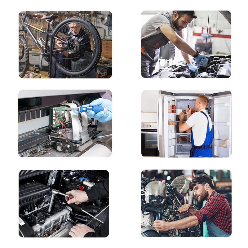 26-teiliges metrisches und zölliges Gewindelehren-Set: Mutter- und Schraubenidentifikator