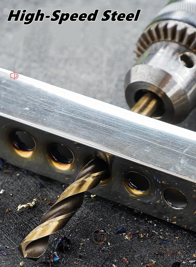 1pc/10pcs 1mm-14mm HSS M35 Cobalt Coated Twist Drill Bit Set Core For Wood Metal Hole Cutter Stainless Steel Wood Metal Drilling