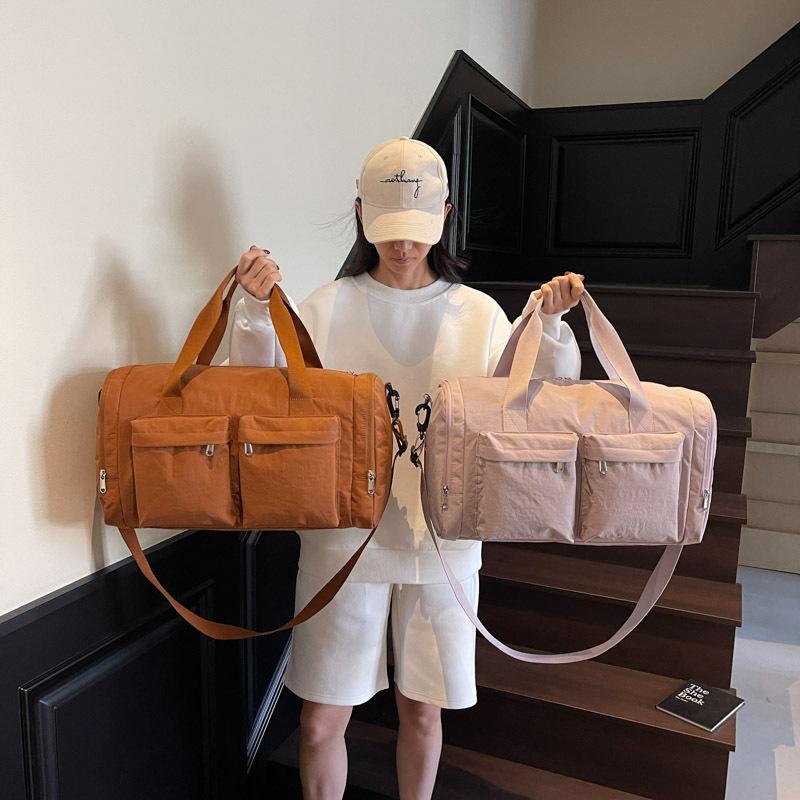 Short trip bag French designer fitness bag women's storage yoga sports bag portable light duffel bag