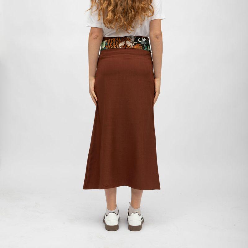 Jupe gab effet portefeuille avec imprimé Femme HOLLY AND JOEY