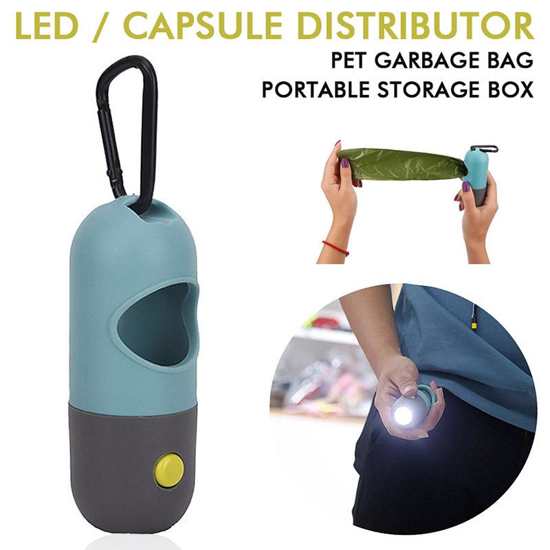 Koupit Portable Dog Poop Pickup Bags Holder Dispenser with LED