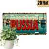 Car License Plate Metal Wall Decor 15x30cm