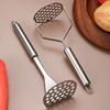 Stainless Steel Potato Masher with Ergonomic Handle Manual Food Crusher for Vegetables Sauces Rust-Resistant Dishwasher Safe Kitchen Tool for Home