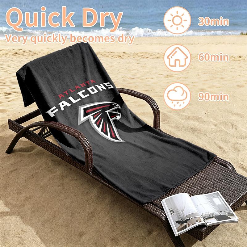 Atlanta Falcons Beach towels also serve as bath towels summer essential a musthave for the outdoors the beach and the pool