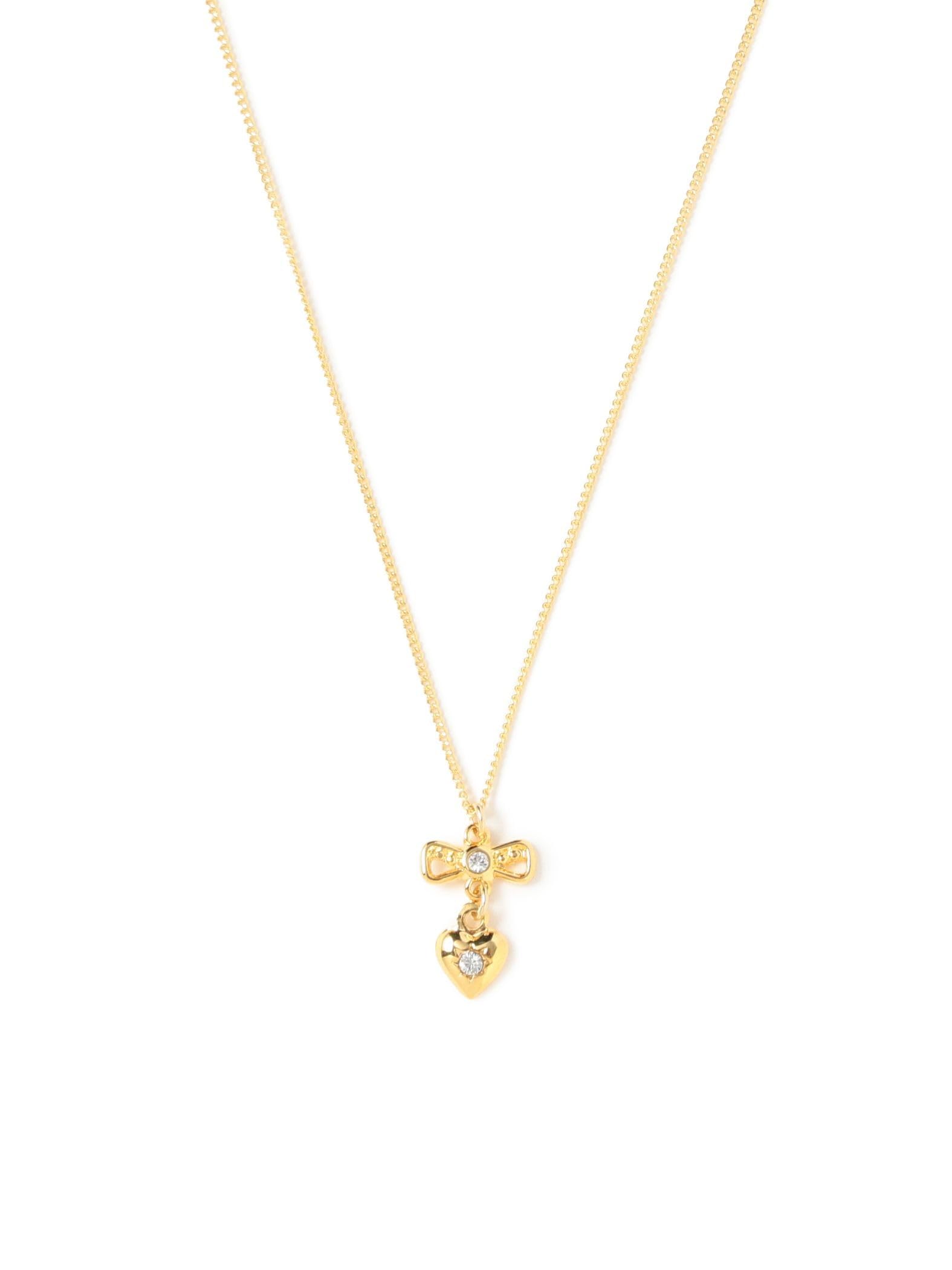 [Ray Beams] Accessories O. Heart & Ribbon NL Women s GOLD FREE