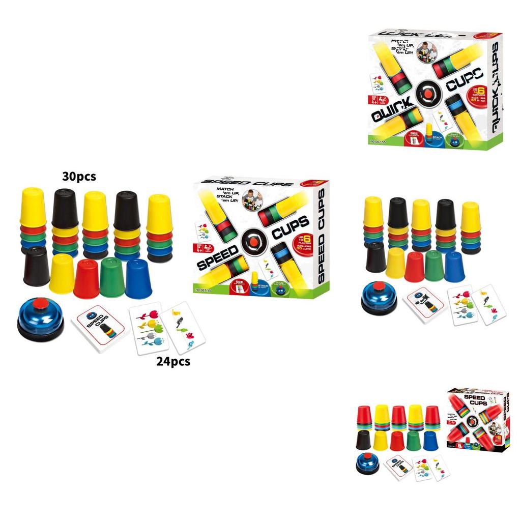 Creative Childrens Stacking Cup Game With Fast Speed Competition For Reaction And Insight Development