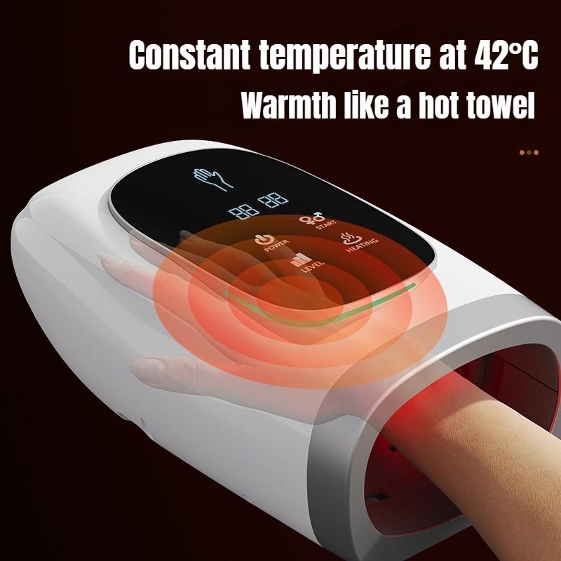 JINKAIRUI Electric Hand Massager Air Bag Hot Compress Kneading Palm Finger Wrist Massager